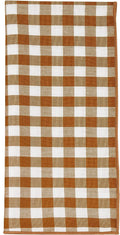 Fall Decor Napkins Cloth Napkins Cotton Linen Napkins, Fall Table Decor Thanksgiving Napkins, Brown Plaid Checkered Gingham 18”x18 - Decorative Things