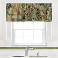 Window Treatments Valance Curtains Living Room or Kitchen Window Valances Tommy Bahama Fabric Beach Decor Bahamian Breeze Black 53 Inches x 13 Inches, Window Decor - Decorative Things