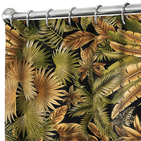 Decorative Things Extra Long Shower Curtain for Bathroom Tommy Bahama Fabric Shower Curtains Black Bahamian Breeze 84 Inch - Decorative Things