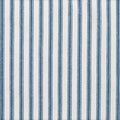 Window Treatments Valance Curtains Kitchen Curtains Window Valances or Living Room Curtains Ticking Stripe Blue Swag Valence Short Curtains Rod Pocket 53 Inches x 18 Inches - Decorative Things