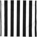 Cloth Napkins 100% Cotton Linen Napkins 18" x 18" Dinner Napkins Striped Black and White Table Decor Linens 18" x 18" - Decorative Things