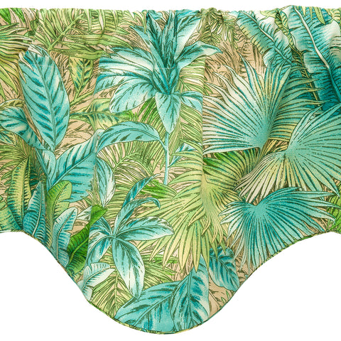 Bahamian Breeze Green Valance - Decorative Things