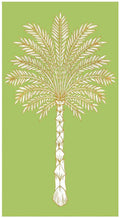 Caspari Grand Palms Paper Luncheon Napkins in Green - Two Packs of 20 - Decorative Things