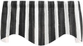 Valances for Windows - Use as Valance Curtains for Living Room Curtains, Kitchen Window Treatments, Striped Black and White Farmhouse Curtains, Swag Short Curtains, Valence 53 Inches x 18 Inches - Decorative Things
