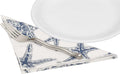 Cloth Napkins Table Linens Linen Napkins Dinner Napkins Nautical Beach Starfish Blue 18" x 18" - Decorative Things