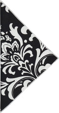 Black and White Party Cloth Napkins Wedding Napkins Table Linens Dinner Set of Black Damask - Decorative Things