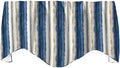Valance Curtains, Valances for Windows, Kitchen Window Treatments or Valances for Living Room - Swag Curtains, Attractive Beach Theme Kitchen Curtains Nautical Coastal Stripe Valences 53” x 18” - Decorative Things