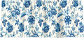 Window Treatments Valance Curtains Kitchen Window Valances or Living Room Blue and Off White Floral Curtains Rod Pocket Window Decor 53 Inches x 13 Inches, Window Decor - Decorative Things