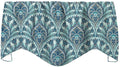 Decorative Things Valances for Kitchen Curtains, Living Room Curtains, Window Treatments Made in USA with Tommy Bahama Fabric, Swag Blue Curtains Paisley 53" x 18" - Decorative Things