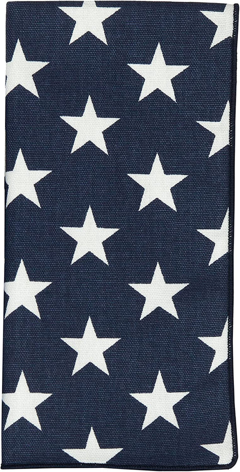 Cloth Napkins for 4th of July Party Decorations, Election Party Napkins, Table Linens Cotton Linen Napkins, Stars, 18" x 18" - Decorative Things