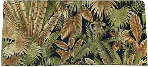 Window Treatments Valance Curtains Living Room or Kitchen Window Valances Tommy Bahama Fabric Beach Decor Bahamian Breeze Black 53 Inches x 13 Inches, Window Decor - Decorative Things