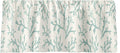 Valances for Windows Valance Curtains Kitchen Window Valances or Living Room Window Treatments Turquoise Blue Curtains Rod Pocket Beach Coastal Nautical Decor Coral Poly 53 x 13 Inches Window Decor - Decorative Things